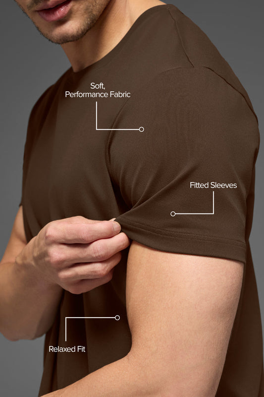 Conquer Reform Crewneck Short Sleeve - Espresso