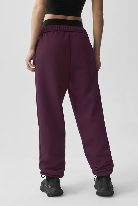 Accolade Sweatpant - Rich Bordeaux