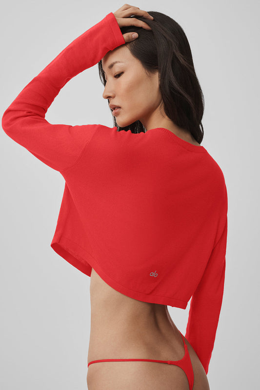 Supernatural Sweater Cardigan - Bright Red