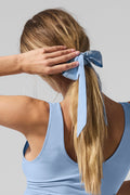 Love Knots Tie Scrunchie - Seashell Blue
