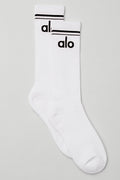 Unisex Throwback Sock - White/Black