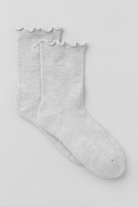 Women's Lettuce Edge Sock - Athletic Heather Grey