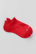 Unisex Performance Tab Sock - Bright Red