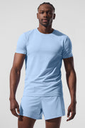 Conquer Reform Crewneck Short Sleeve - Seashell Blue