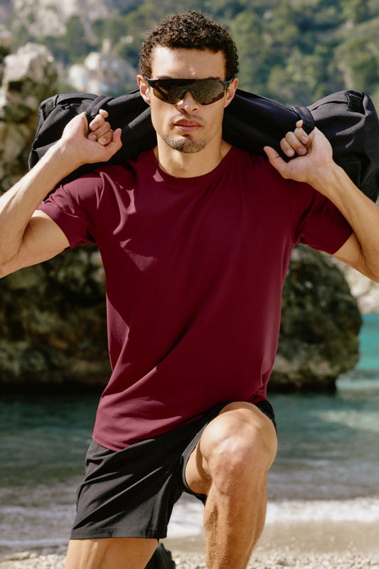 Conquer Reform Crewneck Short Sleeve - Garnet