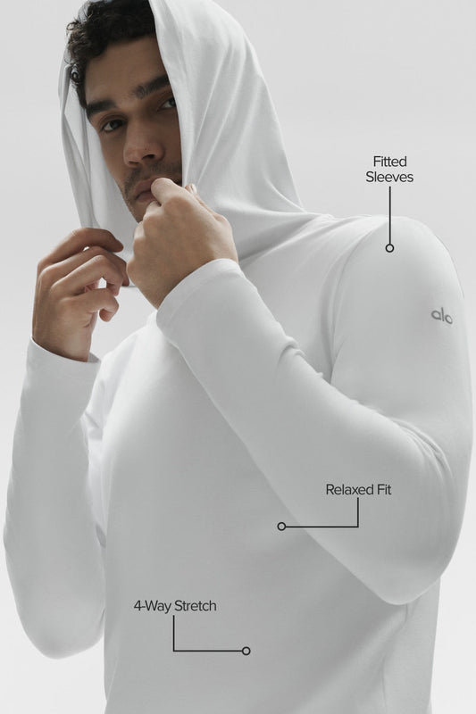Conquer Reform Long Sleeve With Hood - White
