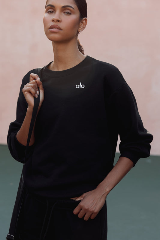 Accolade Crew Neck Pullover - Black