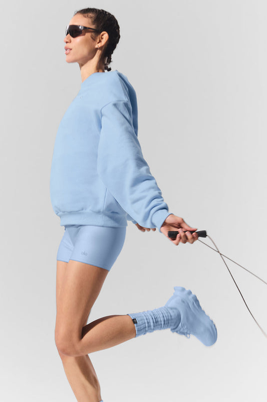Accolade Crew Neck Pullover - Seashell Blue