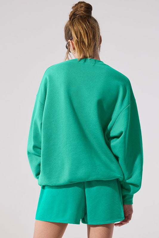 Accolade Crew Neck Pullover - Spruce Green