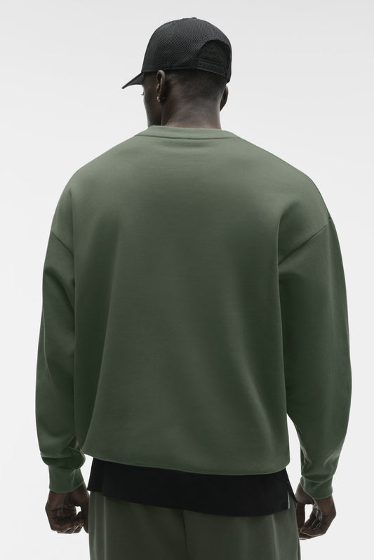 Accolade Crew Neck Pullover - Bamboo Green