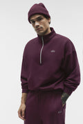 Accolade 1/4 Zip Pullover - Rich Bordeaux