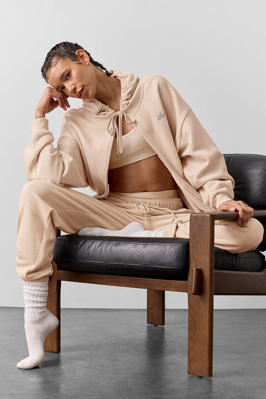 Accolade Full Zip Hoodie - Macadamia