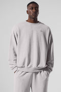 Washed Accolade Crew Neck Pullover - Grey Sky Wash