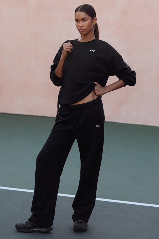 Accolade Straight Leg Sweatpant - Black