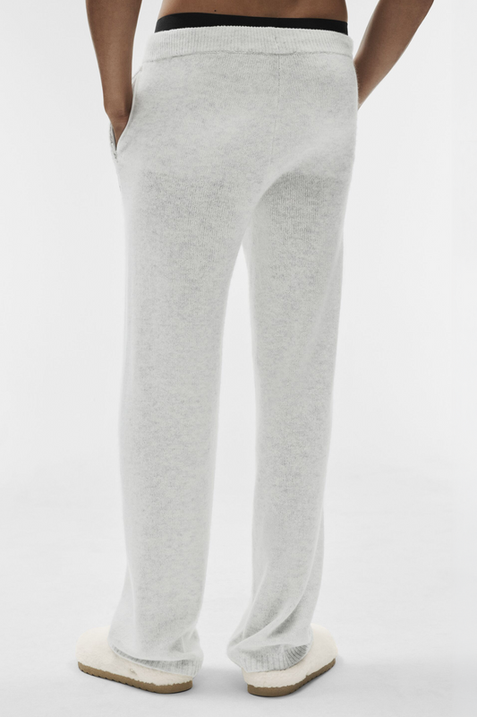 Wool Cashmere New Class Sweatpant - White Heather