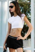 Alosoft Crop Finesse Short Sleeve - White