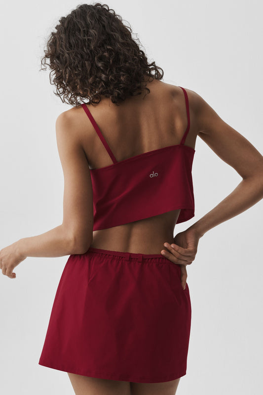 Cropped Connection Tank - Summer Romance Red