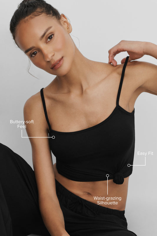 Alosoft Finesse Cami Tank - Black