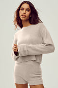 Cashmere Embrace Pullover - Oat Heather
