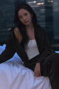 Pinstripe Daylight Button Down Long Sleeve - Black/Titanium