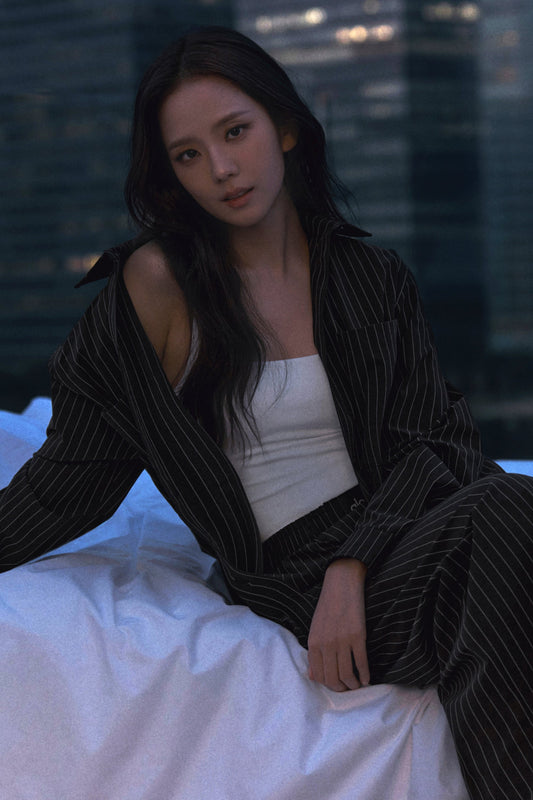 Pinstripe Daylight Button Down Long Sleeve - Black/Titanium