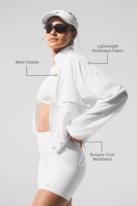 Sport Star Full Zip Jacket - White