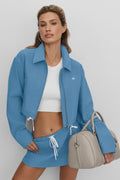 Cropped Fan Favorite Full Zip Jacket - California Blue