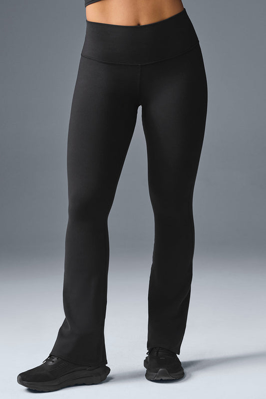 Airbrush High-Waist Bootcut Legging (Regular) - Black