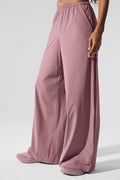 AloBreezy Wide Leg Pant (Long) - Smoky Quartz