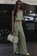 High-Waist Dreamscape Trouser (Regular) - Dune Grass