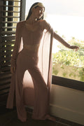 Semi-Sheer Delicate Lounge Flare Pant (Regular) - Taupe