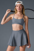 Airlift Down The Line Tennis Skirt - Steel Grey
