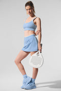 Airbrush Better Together Tennis Skirt - Seashell Blue/White