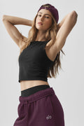 ALO Softsculpt Entice Bra Tank - Black