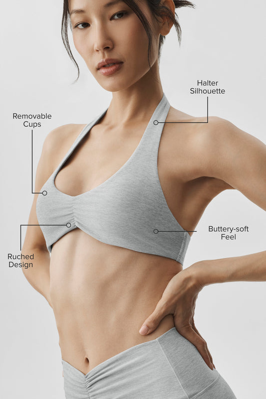 Alosoft Intuition Bra - Vintage Athletic Heather